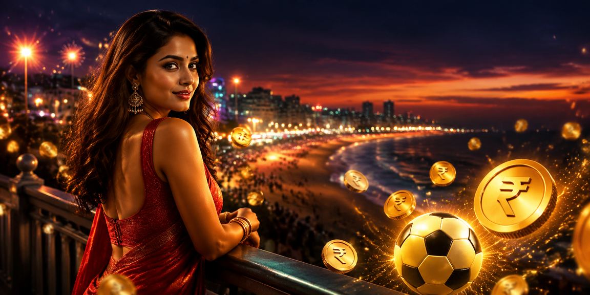 Responsible gaming awareness at Chennai Marina Beach with football betting elements